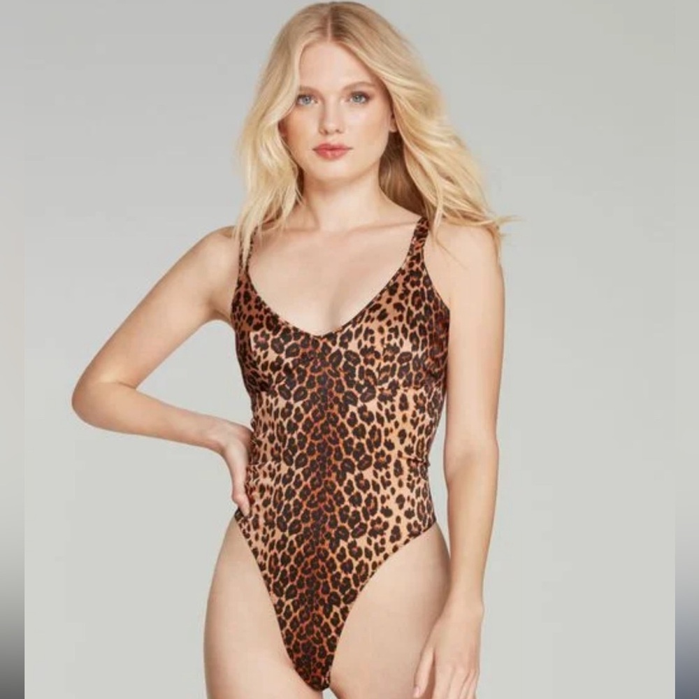 NWT Agent Provocateur | Silk Kittie Bodysuit | Leopard | AP4 / 8